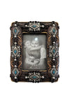 PURE WESTERN STUDDED BARBED WIRE PICTURE FRAME - 6" X 4" 