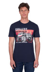 BULLZYE MENS CRAWFORD SHORT SLEEVE TEE - NAVY [SZ:XS]