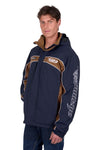 BULLZYE MENS BAZOOKA JACKET - NAVY/TAN [SZ:XS]