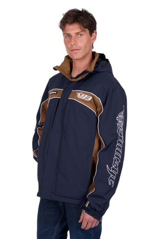 BULLZYE MENS BAZOOKA JACKET - NAVY/TAN [SZ:XS]