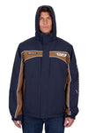 BULLZYE MENS BAZOOKA JACKET - NAVY/TAN [SZ:XS]