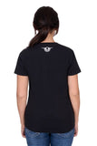 BULLZYE FLORA WOMENS SHORT SLEEVE TEE - BLACK [SZ:8]