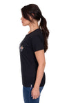 BULLZYE FLORA WOMENS SHORT SLEEVE TEE - BLACK [SZ:8]