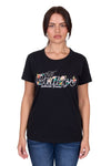 BULLZYE FLORA WOMENS SHORT SLEEVE TEE - BLACK [SZ:8]
