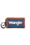 WRANGLER CANVAS ICONIC LOGO WALLET - NAVY/WHITE 