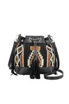 WRANGLER MAYA AZTEC BUCKET BAG - BLACK [SZ:38]