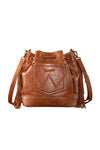 WRANGLER MAYA AZTEC BUCKET BAG - TAN 