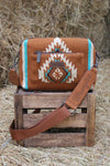 WRANGLER MAYA AZTEC CROSSBODY BAG - TAN [SZ:38]