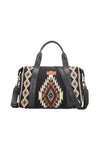 WRANGLER MAYA AZTEC DUFFLE BAG - BLACK 