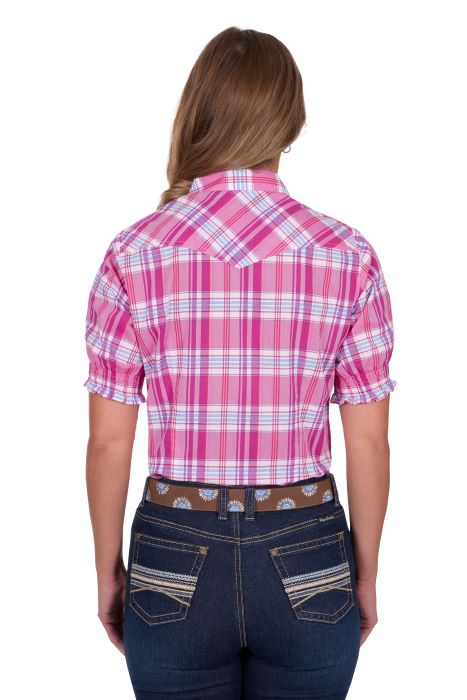Pure Western Womens Leni Short Sleeve Shirt [sz:8]