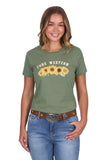 Pure Western Womens Charlie Short Sleeve Tee [sz:8]