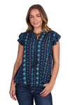 Pure Western Womens Estella Sl Blouse [sz:8]