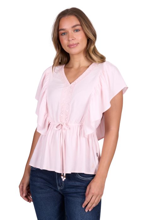 Pure Western Womens Nikita Short Sleeve Blouse [sz:8]