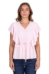 Pure Western Womens Nikita Short Sleeve Blouse [sz:8]