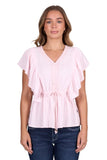 Pure Western Womens Nikita Short Sleeve Blouse [sz:8]
