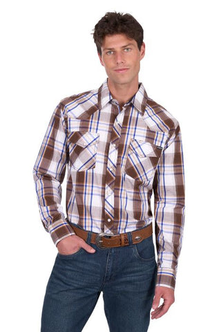 Pure Western Mens George Long Sleeve Shirt [sz:xs]