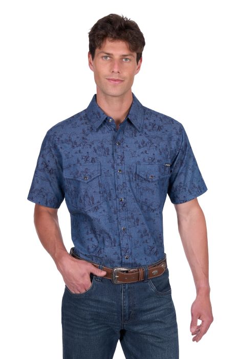 Pure Western Mens Travis Short Sleeve Shirt [sz:xs]