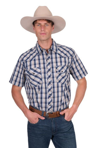 Pure Western Mens Peter Short Sleeve Shirt [sz:xs]