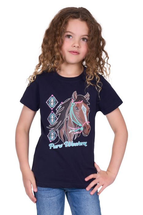 Pure Western Girls Ashlyn Short Sleeve Tee [sz:4]