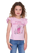Pure Western Girls Pietta Short Sleeve Tee [sz:4]