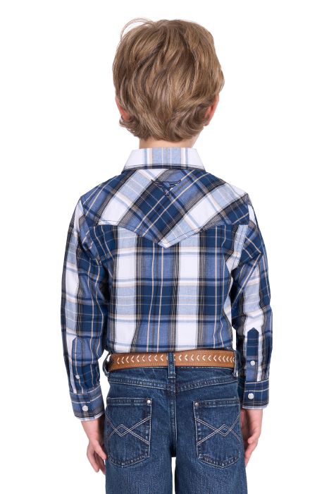 Pure Western Boys Nicholas Long Sleeve Shirt [sz:4]