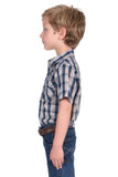 Pure Western Boys Peter Short Sleeve Shirt [sz:4]
