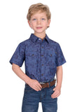 Pure Western Boys Travis Short Sleeve Shirt [sz:4]