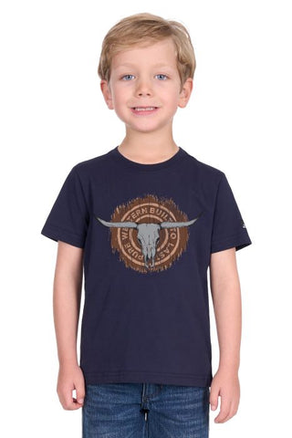 Pure Western Boys Samuel Short Sleeve Tee [sz:4]