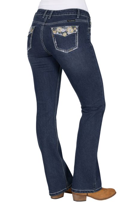 Pure Western Womens Jay Boot Cut Jean 32l [sz:6]