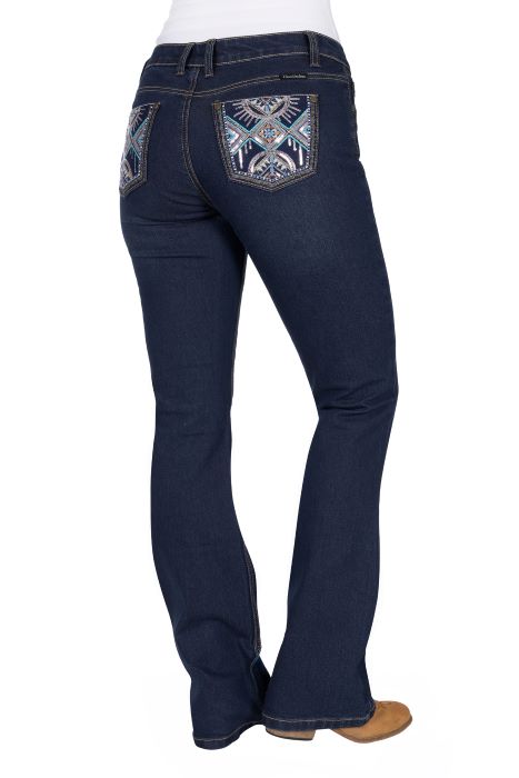 Pure Western Womens Ana Boot Cut Jean 34l [sz:6]