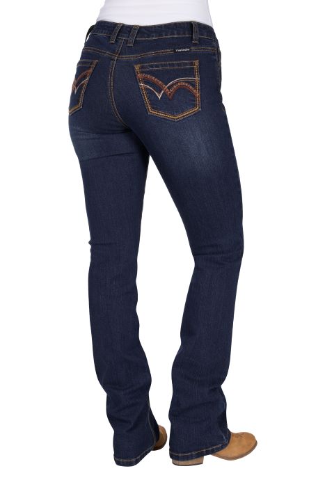 Pure Western Womens Sam R Rider Jean 36l [sz:6]