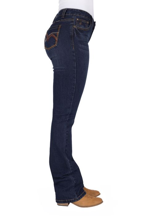 Pure Western Womens Sam R Rider Jean 36l [sz:6]