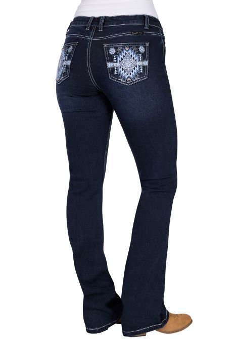 Pure Western Womens Lyn R Rider Jean 36l [sz:6]