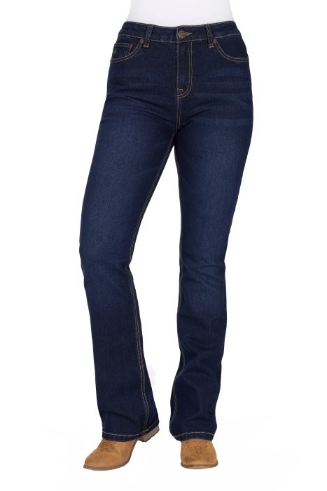 Pure Western Womens Ida Hi Rise Bcut Jean 34l [sz:6]