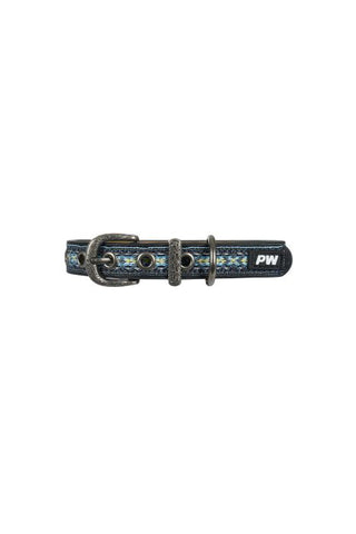 Pure Western Cosmo Dog Collar - Blue [sz:xs]