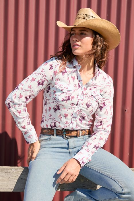 Wrangler Womens Doreen Ls Shirt [sz:8]