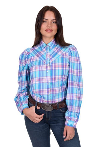 Wrangler Womens Emily Check Ls Shirt [sz:8]