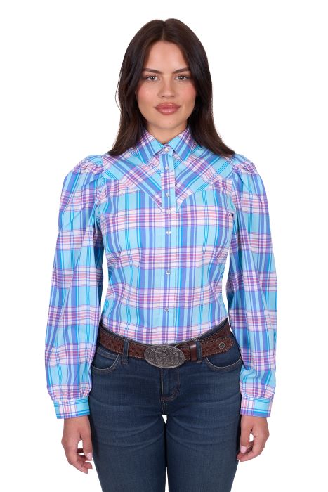 Wrangler Womens Emily Check Ls Shirt [sz:8]