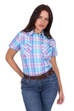 Wrangler Womens Emily Check Ss Shirt [sz:8]