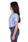 Wrangler Womens Emily Check Ss Shirt [sz:8]