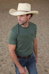 Wrangler Mens Chase Short Sleeve Tee - Cypress [sz:xs]