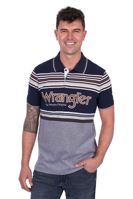 Wrangler Mens Victor Short Sleeve Polo [sz:xs]