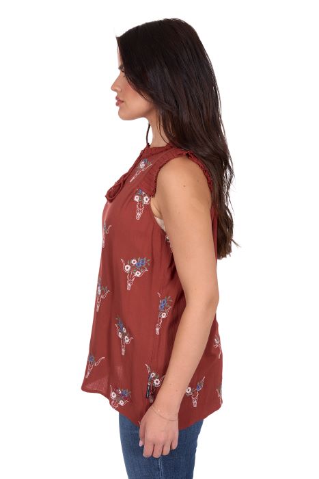 Wrangler Womens Krissy Sleeveless Blouse [sz:8]