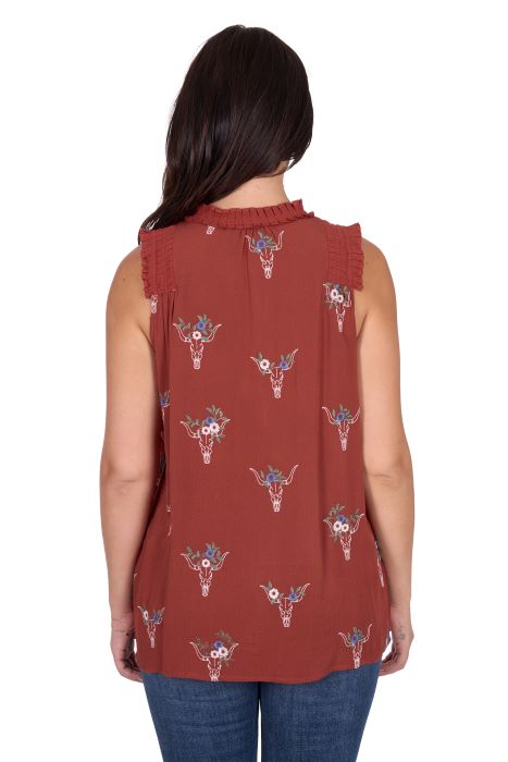 Wrangler Womens Krissy Sleeveless Blouse [sz:8]