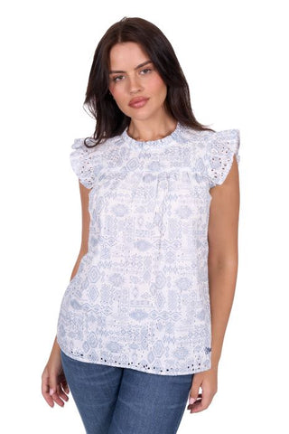 Wrangler Womens Harlow Sl Blouse [sz:8]