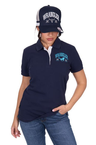 Wrangler Womens Eliza Short Sleeve Polo [sz:8]