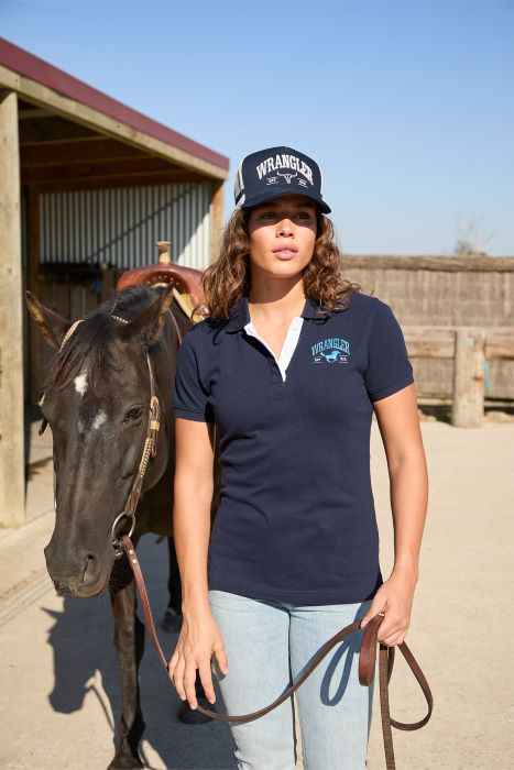 Wrangler Womens Eliza Short Sleeve Polo [sz:8]