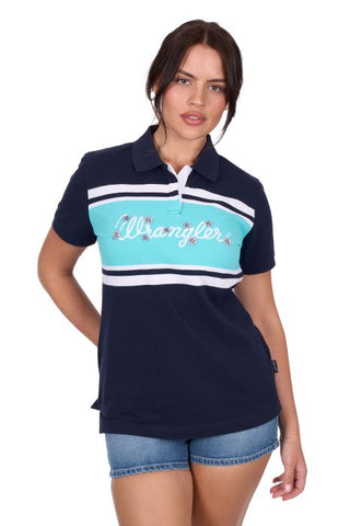 Wrangler Womens Mistie Short Sleeve Polo [sz:8]