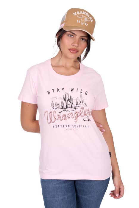 Wrangler Womens Tahlia Short Sleeve Tee [sz:8]