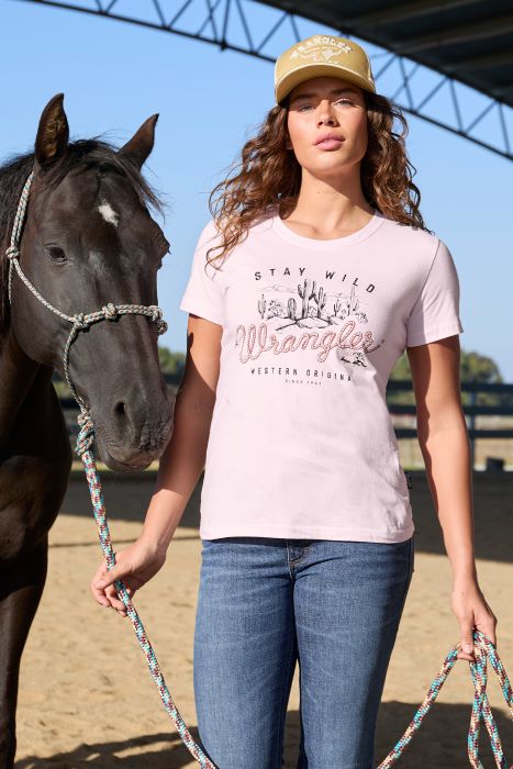 Wrangler Womens Tahlia Short Sleeve Tee [sz:8]